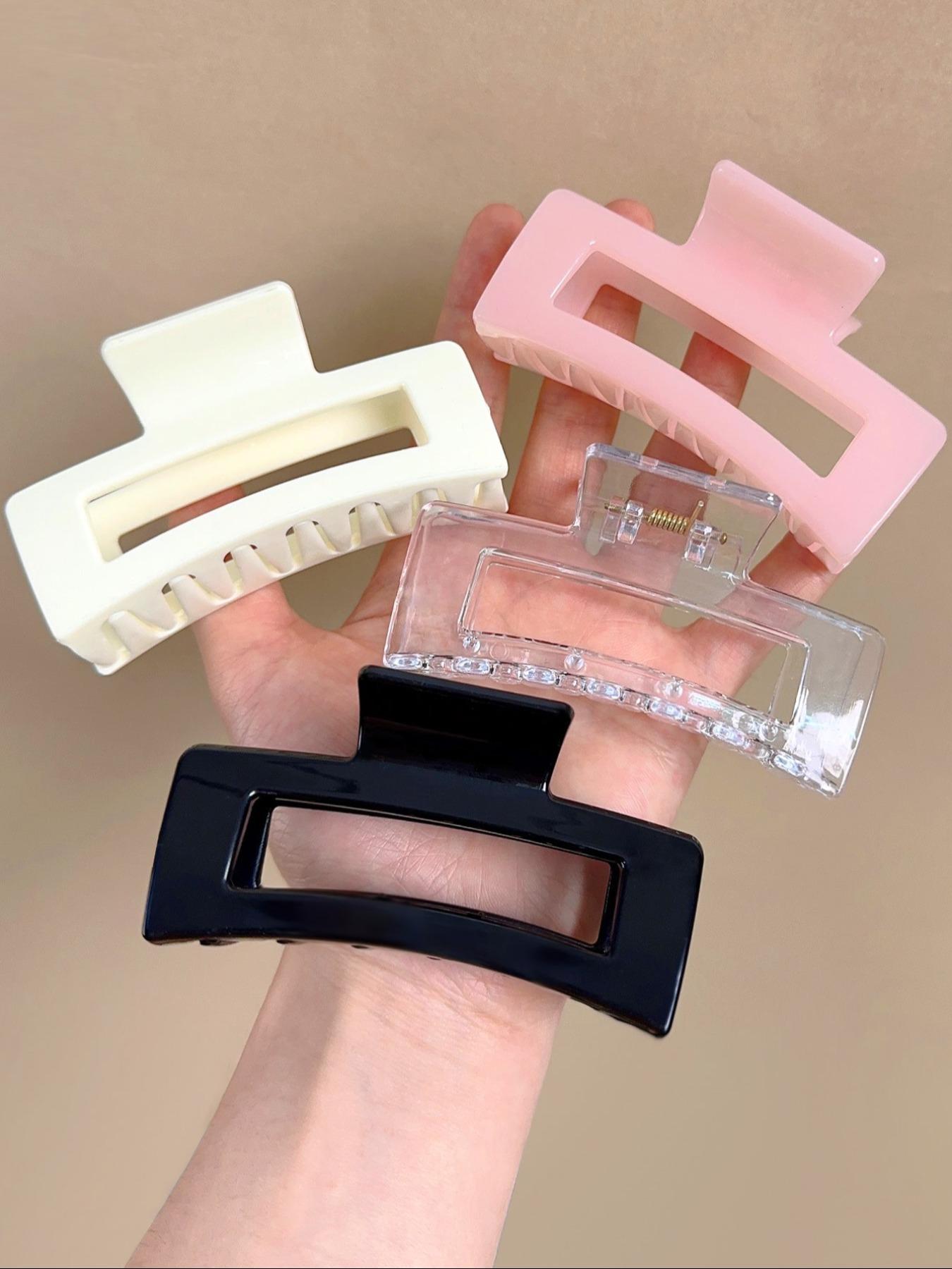 Fashionable Hollow Out Design Hair Claw Clips, Casual and Versatile Hair Accessories for Women & Girls, Minimalist Headwear Suitable for Thick Hair, Hair Claws Set