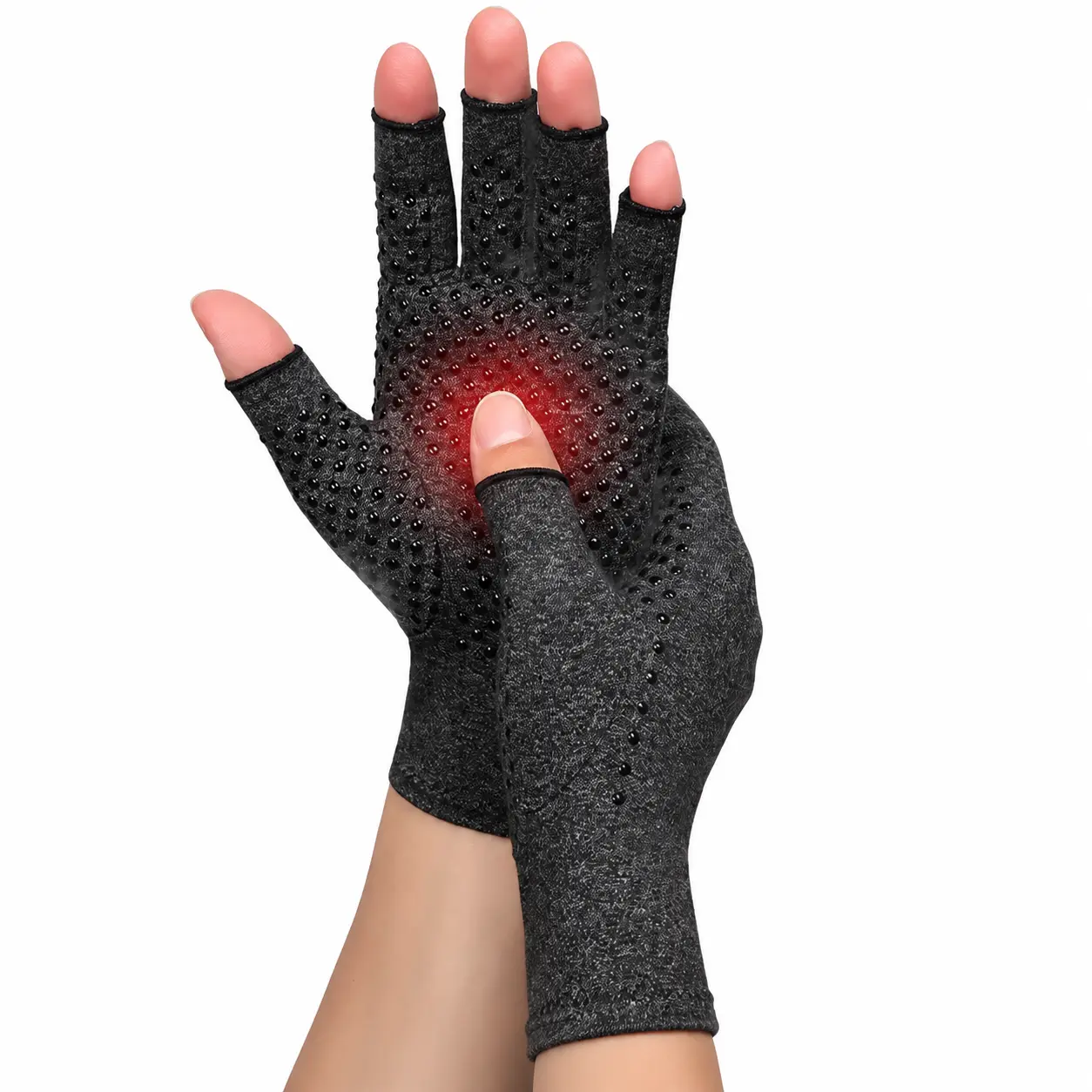 Ergonomic Half-Finger Silicone-Tipped Outdoor Sports Gloves for Cycling, Running, and Fitness — Breathable Mesh Design with Joint Support, Non-Slip Grip, and Lightweight Comfort for Men and Women