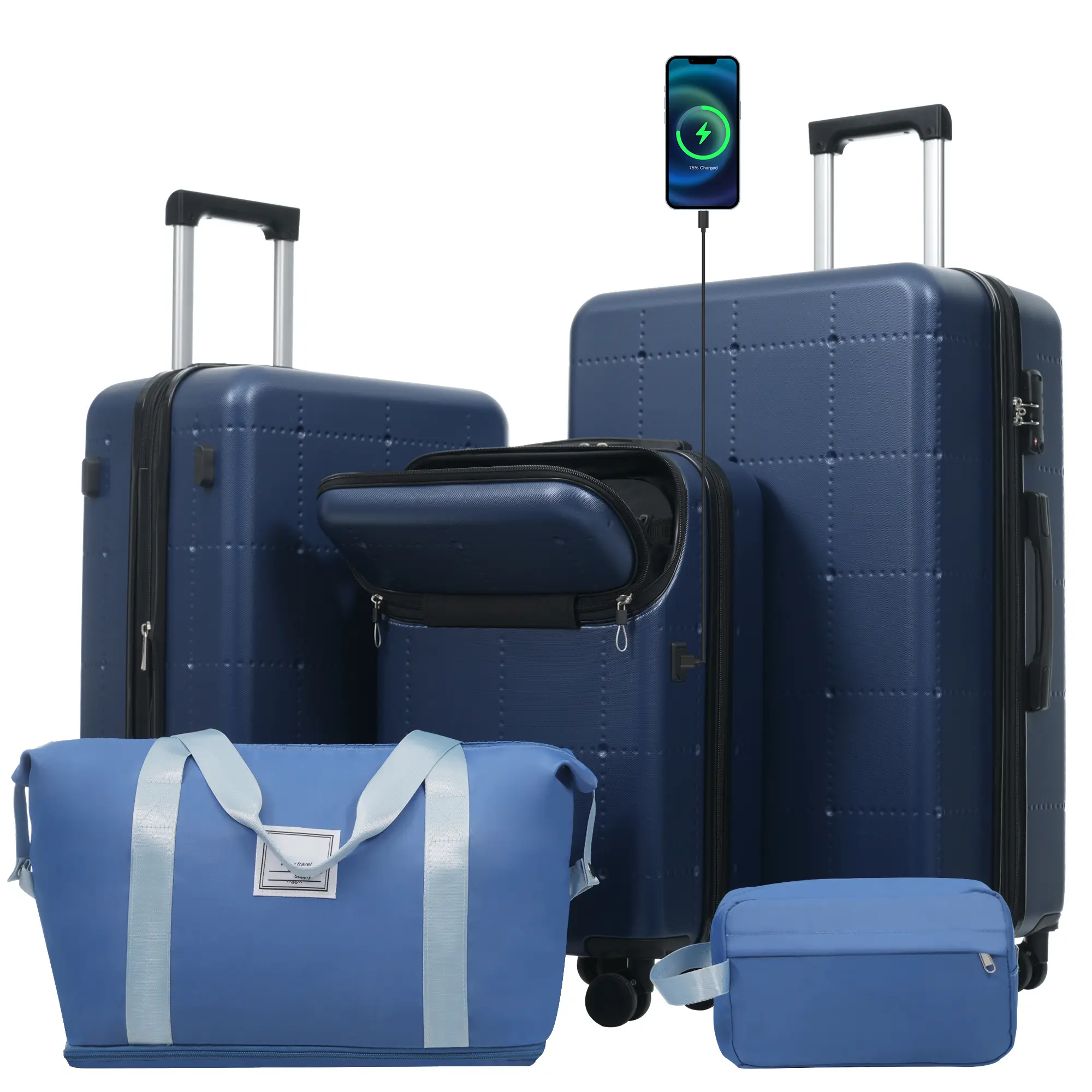 ARCH Hardside Luggage Set 5 Piece 20/24/28 Inch Expandable Suitcases with USB Port Carry-On, Double Spinner Wheels, TSA Lock, Travel Bags for Family Vacation Business Trip, Multiple Size Options, Home Furniture and Household Product Search Terms, Luggage