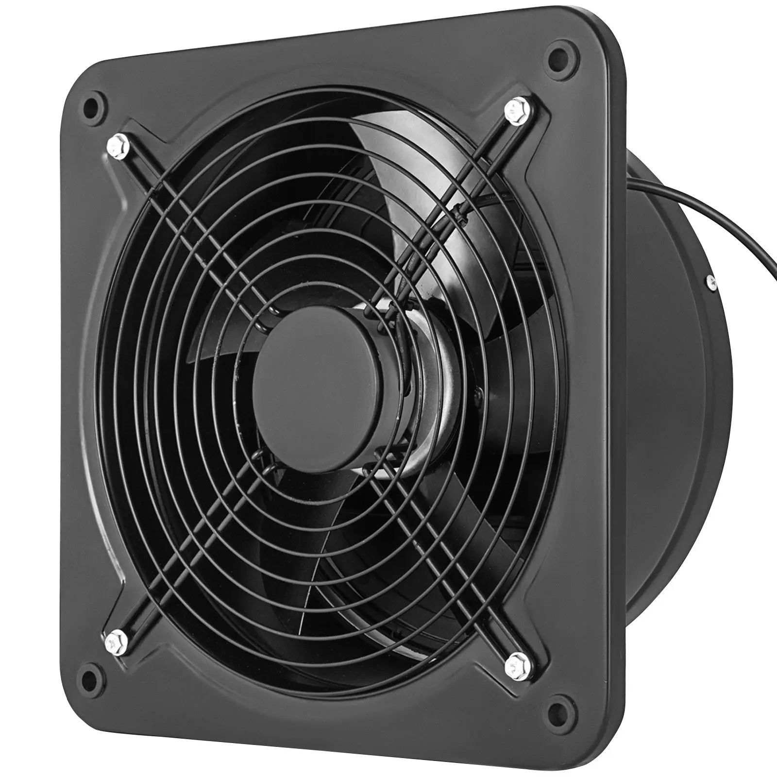 【Summerfinds】300mm (11.81 inches) Industrial Metal Axial Exhaust Blower Fan Unit, High-Power Ventilation Equipment for Commercial Users