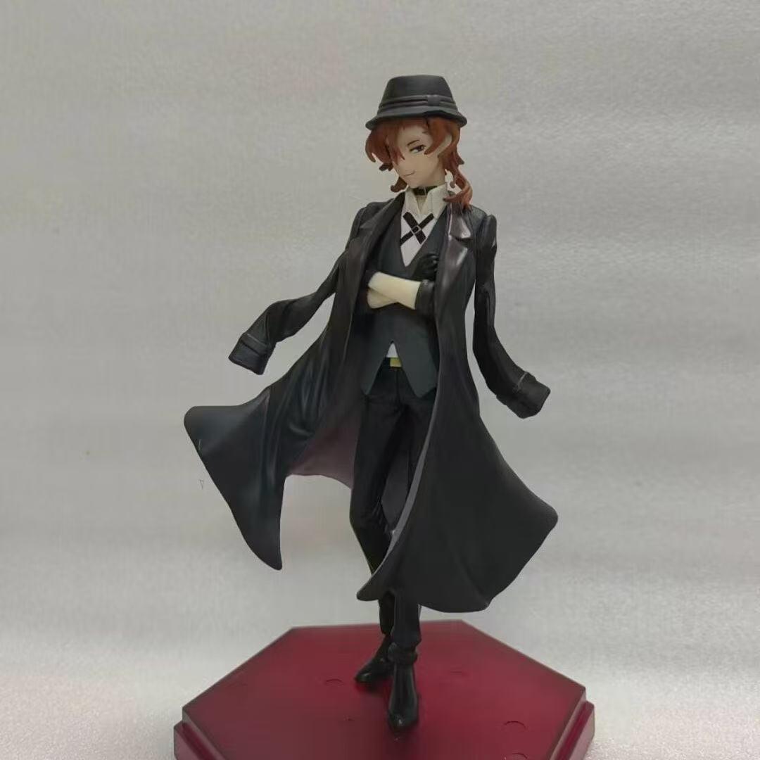 18cm Nakahara Chuuya Dazai Osamu PVC Action Figure Bungo Stray Dogs Figure Collectible Model Toys Kid Gift Ornaments Doll Toy