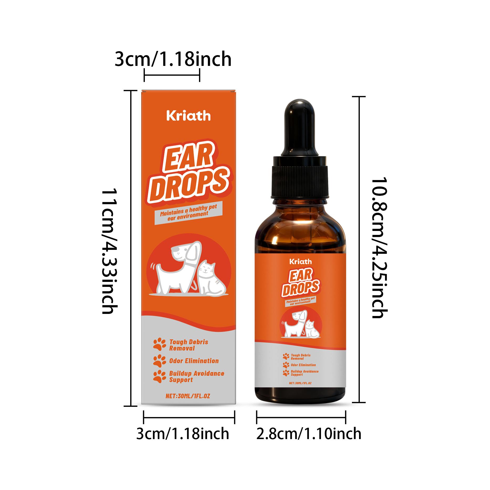 Kriath Pet Ear Care Agent With A Mild Formula Cleans The Ear Canal And Keeps The Ears Fresh. Daily Care Agent