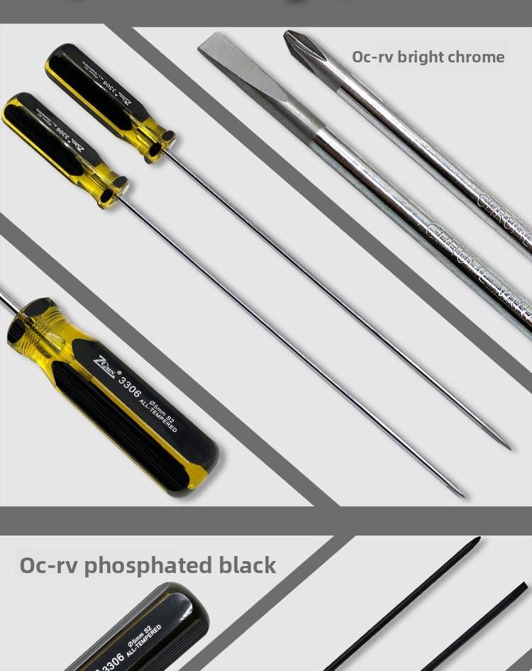 Extended Phillips/flat-head screwdriver S2 shaft, specialized for sewing machine repair, 5*300