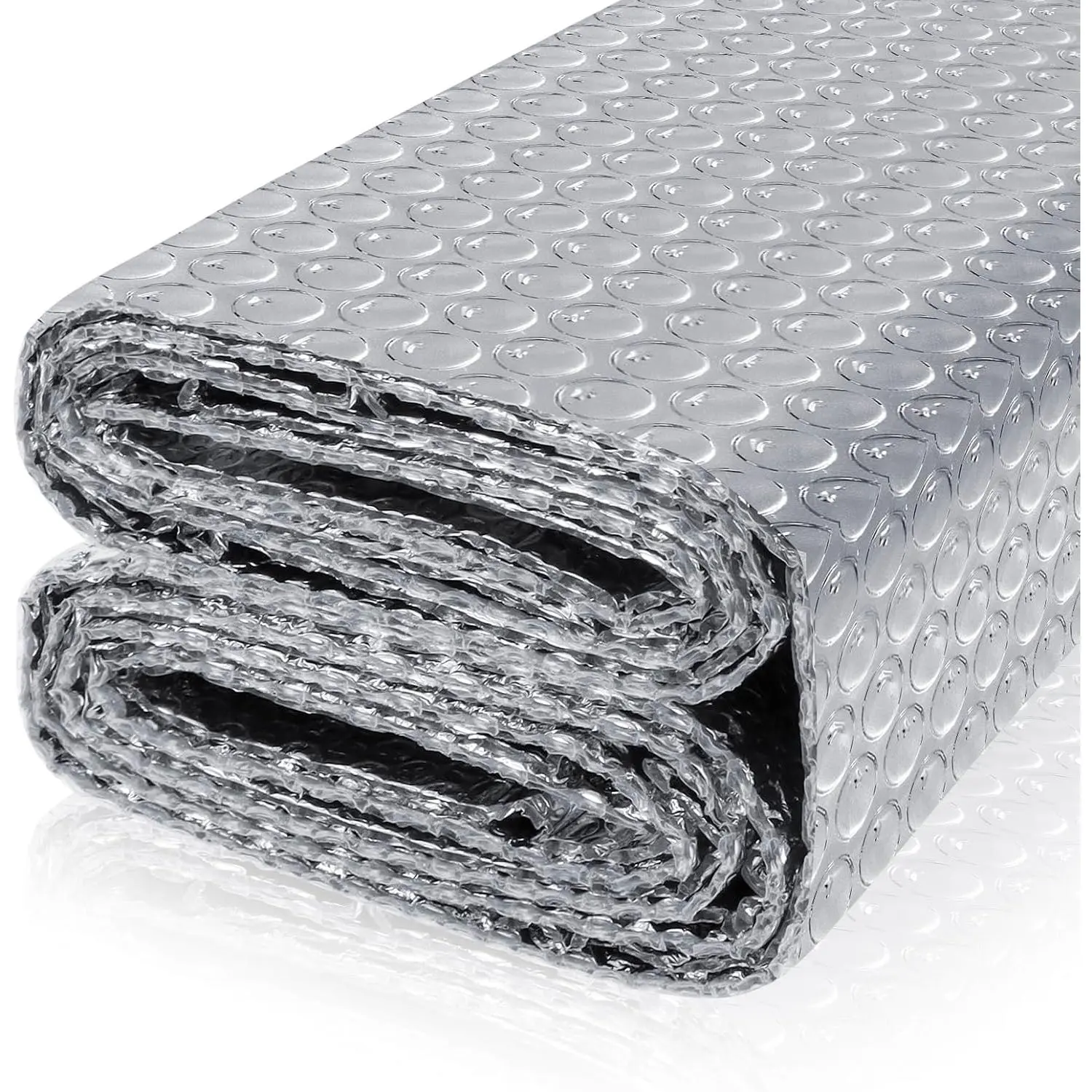 Bubble Insulation Sheet, Reflective Insulation Roll, 23.6IN X 10FT | Double Side  Foil Bubble Shield  Foil Thermal Insulation  Barrier for Windows, RV, Roof, Garage Door