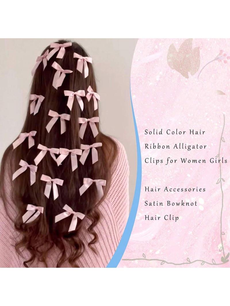 Cute Bowknot Design Hair Clips, Hairpin, Fashionable Hair Accessories for Women & Girls, Minimalist Headwear Suitable for Thick Hair