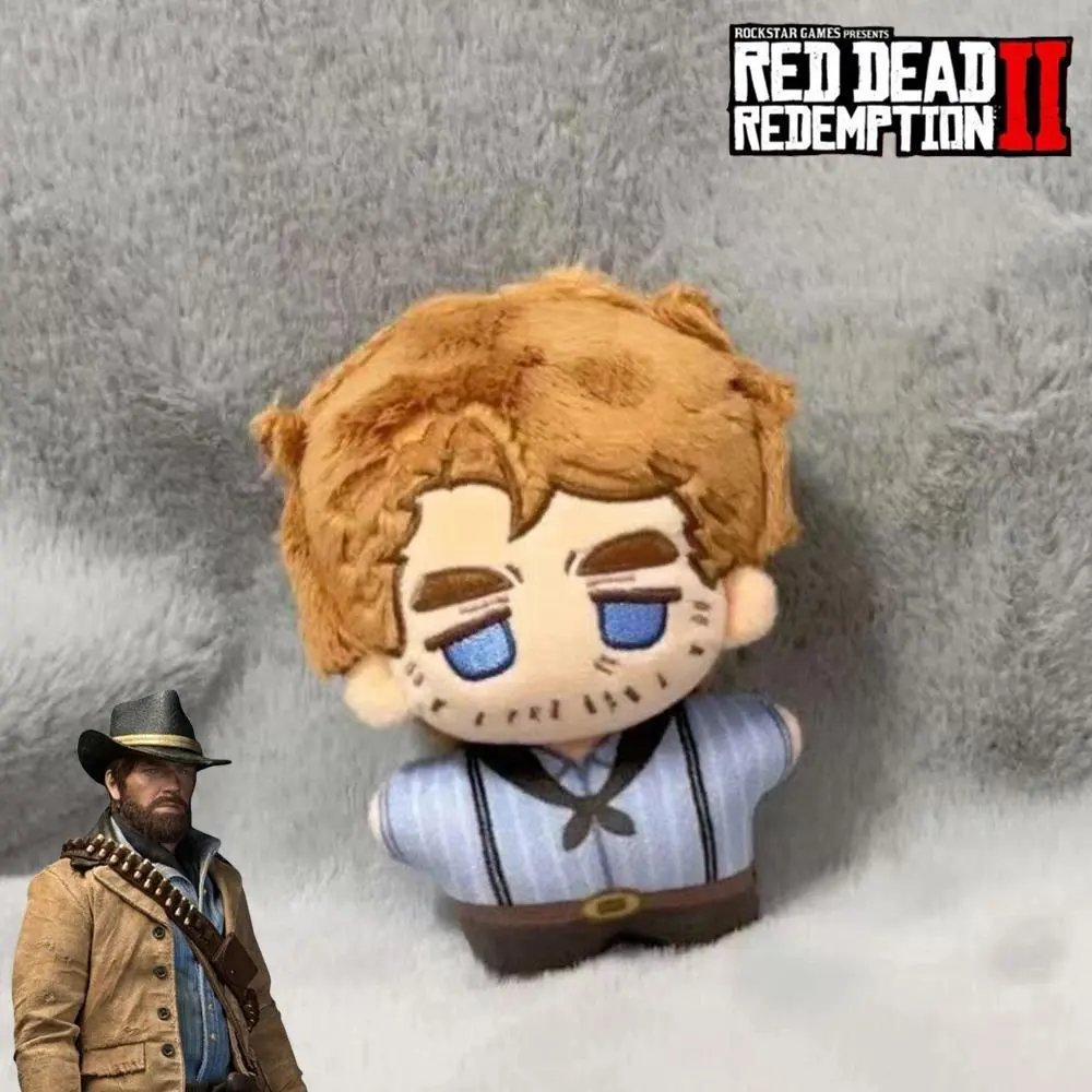 Game Red Dead Redemption 2 Arthur Morgan Cosplay Doll Cotton Doll Keychain Plush Stuffed Backpack Decoration Halloween Prop