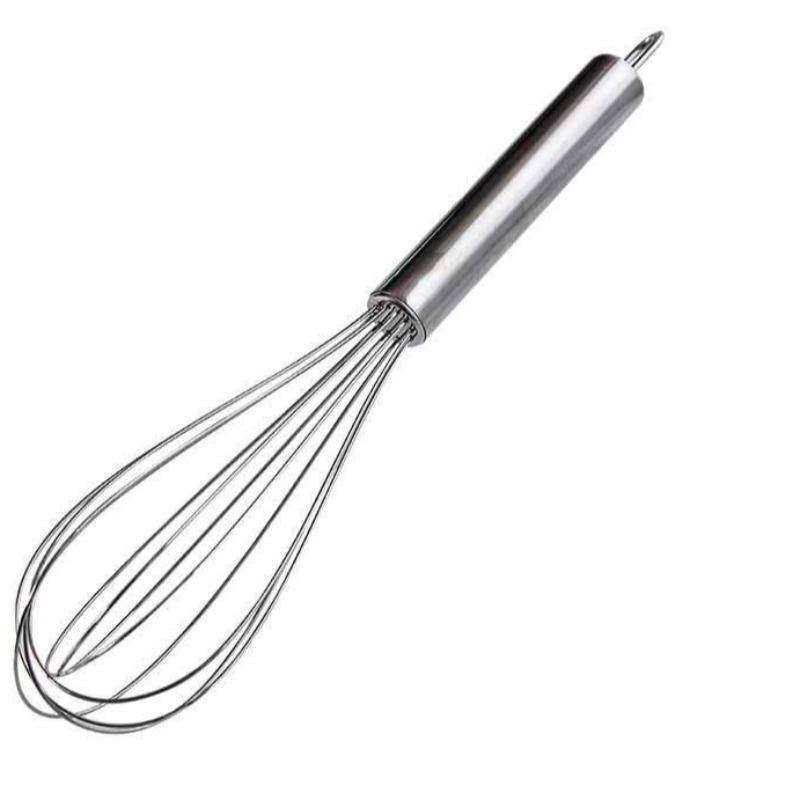 Stainless Steel Whisk, 1 Count Manual Cream Mixer With Handle, Durable Baking Tool For Kitchen, Bakeware