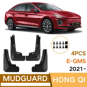 for Hongqi E-QM5 2021-2024 Guards  Car Fender Splash. Durable Plastic Mud Guards. All-Season Protection Against Road Debris.  Wheel Protection. Sleek Accessory.4-piece.