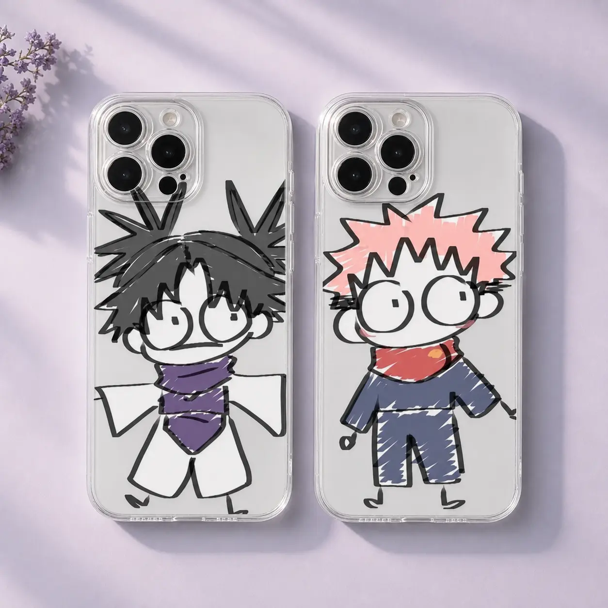 JJK J-Jujutsu K-Kaisen Brother Yuji Choso Cute Painting Phone Cases for IPhone 17 Promax Pro Air 16 Plus 15 14 13 12 11 Shockproof Protective Cover Perfect Christmas Halloween Birthday Gift,Ultra,Dual,Card,5G,Smartphone
