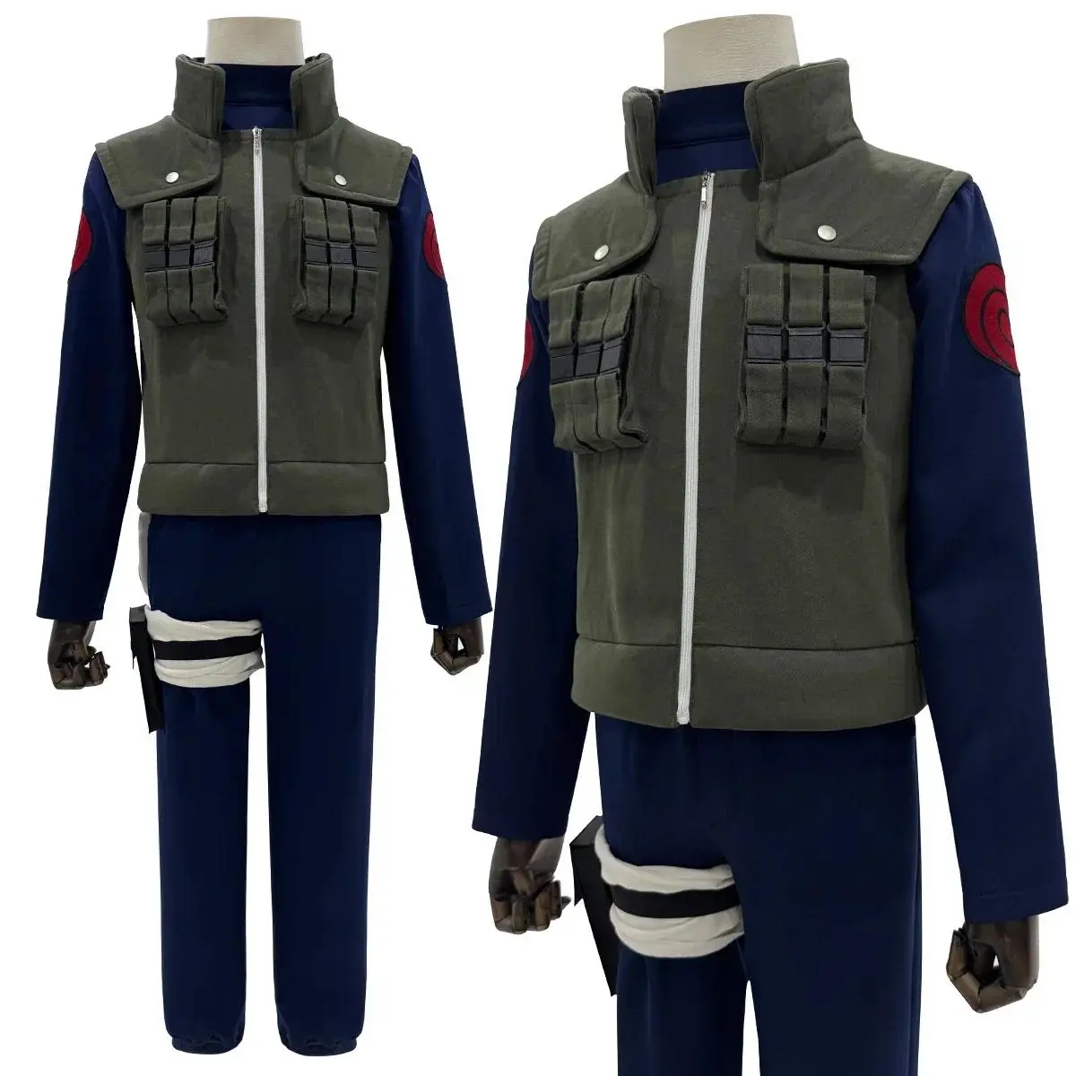 2026 Anime Hatake Kakashi Cosplay Costume Vest T-shirt Pants Pouch Cos Convention Gift Halloween Christmas