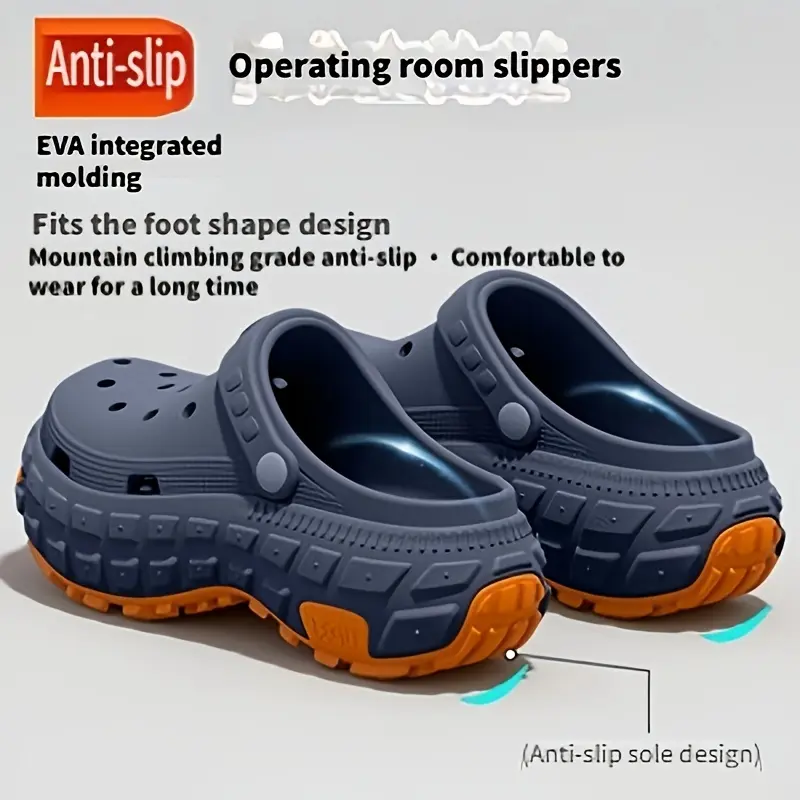 GGOR German Operating Room Slippers for Men, 2026 Summer Outdoor Wear, Odor-Resistant, Non-Slip, Arch Support, Men'S Clogs