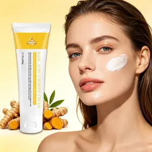 SUMIFANG Turmeric Brightening Cream 60g – Vitamin C + Niacinamide + Glutathione – Fades Dark Spots & Boosts Radiance – Facial Care for Dull & Pigmented Skin – Suitable for All Skin Types
