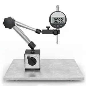 Digital Dial  Gauge and  Base, 0-1 Inch/25.4 mm Inch/Metric Conversion Measuring Tool for  Printer, Table  Measurement, Auto Repair and CNC Machine
