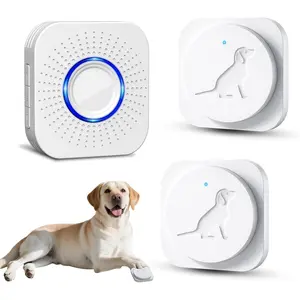 Dog Door Bell for Potty Training, Smart Wireless Doggie Doorbell to Go Outside, 1000 Feet Long Range with IP65 Waterproof Touch Button, 20 Melodies & Adjustable Volume (2 Button)