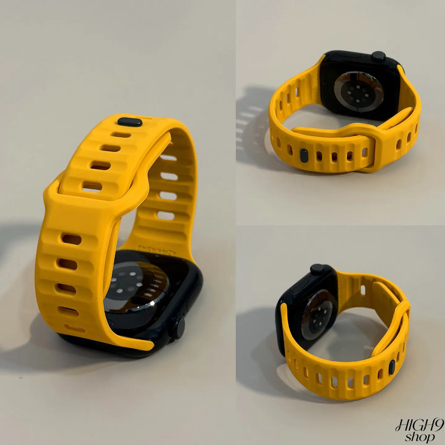 Soft Silicone Grooved Wave Breathable Watch Strap with Pin Buckle, Flexible Strap Wearable Accessories, Replacement Sport Wrist Band Compatible with iWatch Series 10-11 for Daily Workout, Outdoor Activity