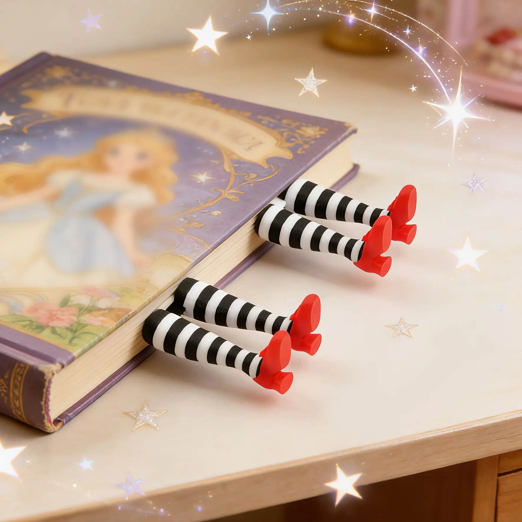 Unique Witch High Heel Shoe Bookmark, Cute and Weird Design, Durable Pla Material, Eye-Catching Book Mark, Perfect Gift for Book Lovers