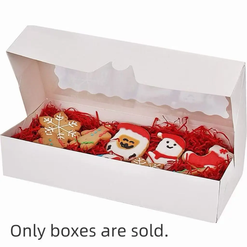 Large Cookie/candy Box, 10/30 Count with Transparent Window, Cupcake Packaging Box, Bakery Packing Box, Ideal for Parties, Weddings, Gifts