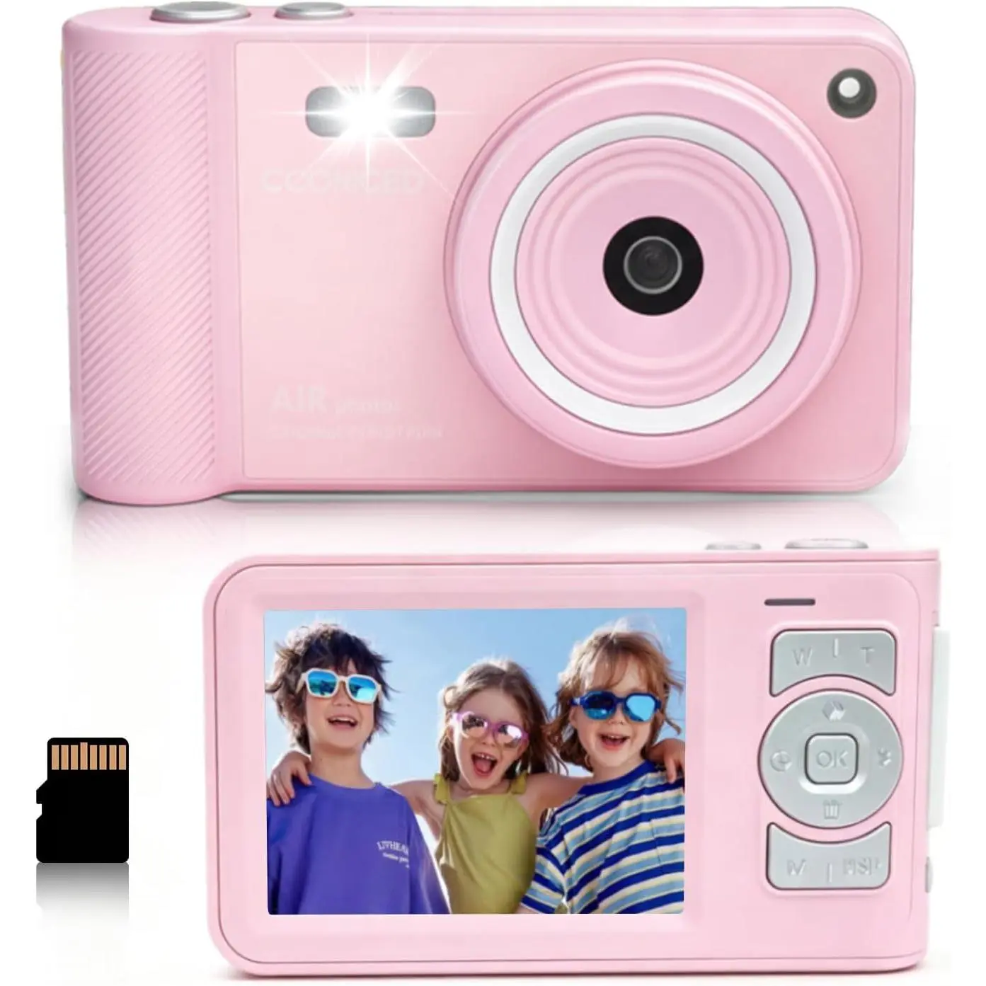 Digital Camera, Digital Camera for  Teens 3-18, 50MP FHD 1080P Compact Camera with GB Card, 16X Zoom Anti-Shake,Webcam for PC,Christmas Birthday Gifts for Girl Boys 3-12, 13-18