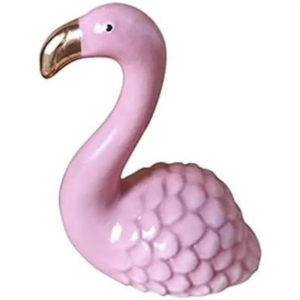 Flamingos Statue and Figurines  Decor, Christmas  Gifts, Small Shelf Decor Accents, Modern Mini Knick Knacks for Living Room, Ceramic Decorative Objects for Shelves