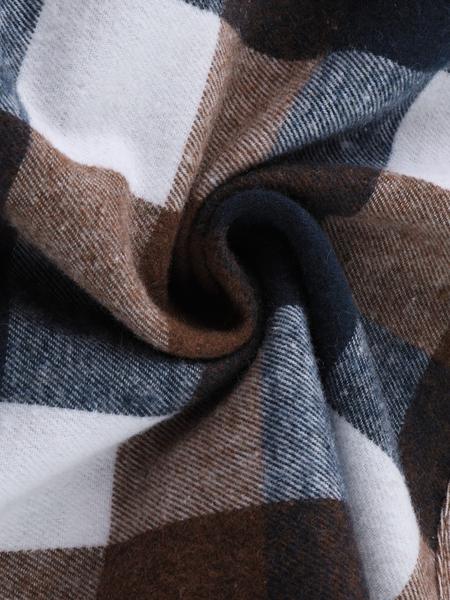 Men's Flannel Hoodie Long Sleeve Fashion Plaid Hooded Shirt Button Neckline with Pockets, Casual Winter Wear for Men