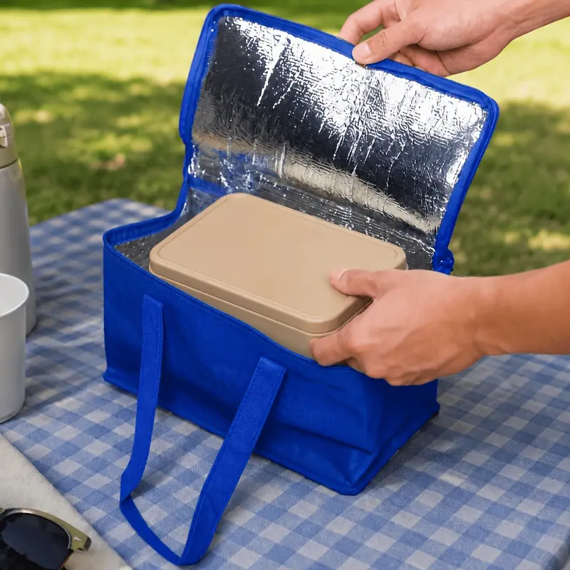 Mini Insulated Cooler Bag for Drinks & Lunch, Portable Design, Keeps Food Beverages Cold, Non-Food Contact Material, 3 Colors Available