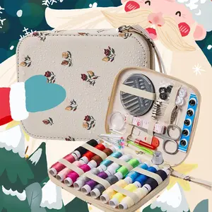 Sewing Kit - Basic Needle and Thread Kit for Adults, Beginner, Home, Travel, Emergency - Including Scissors, Measure Tape, Needle Threader and More