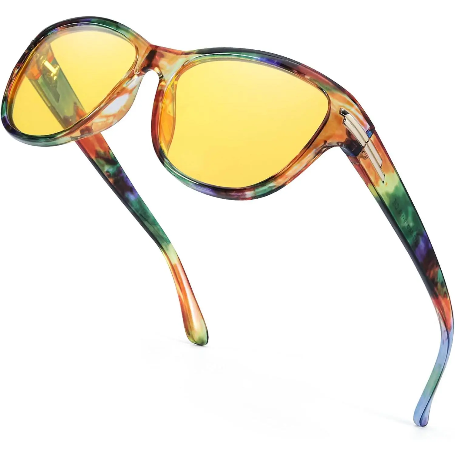 IGnaef Night Driving Glasses for Women Polarized Yellow Night Vision Glasses Anti Glare IF2317