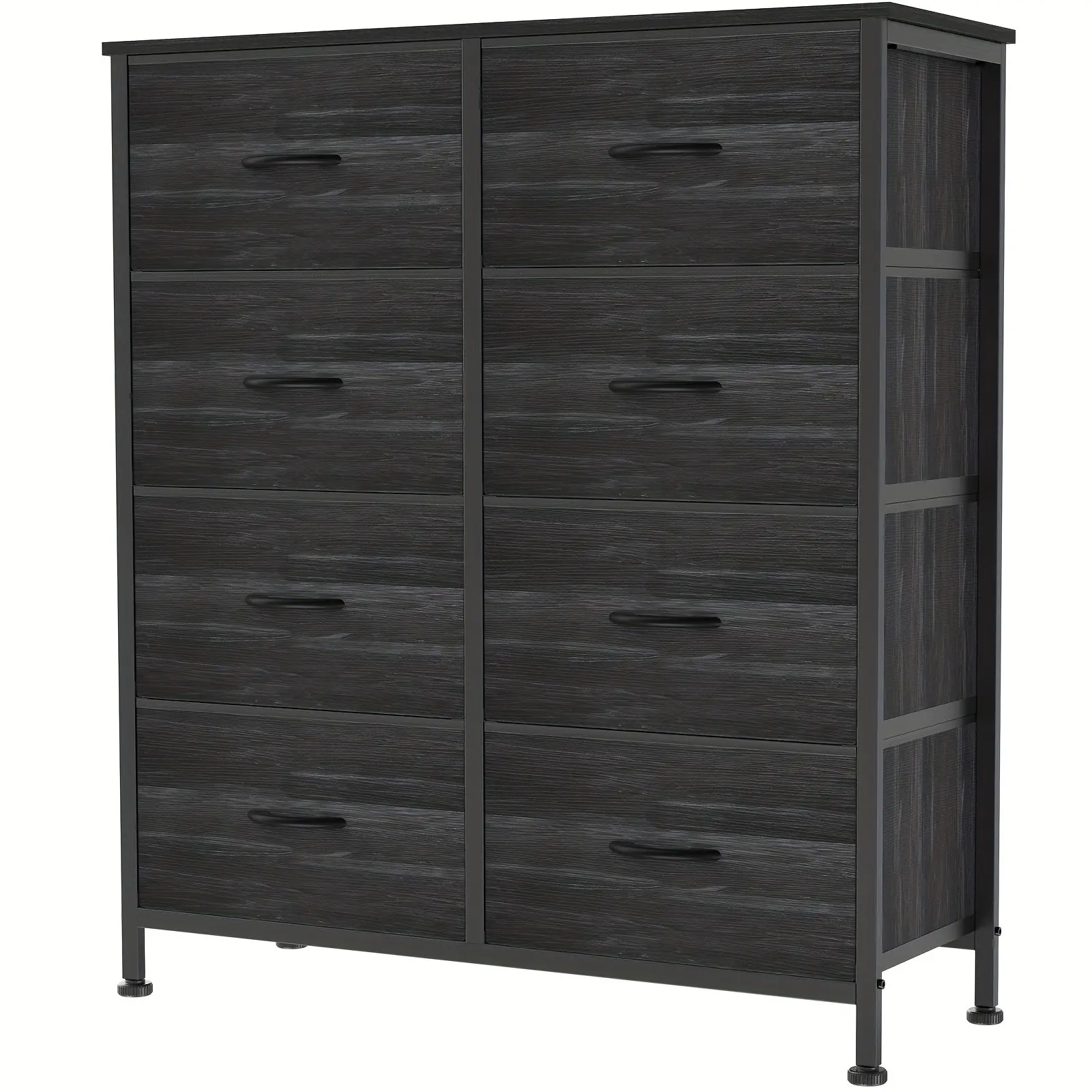 8/9 Drawer Fabric Dresser Storage Tower with Bins, Tall Chest Organizer for Bedroom Closet Hallway, Steel Frame Wood Top Easy Pull Handles, Storage Drawer Units