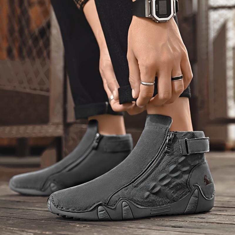 Trendy Plus Size Fashionable Outdoor Anti-Slip Warm And Comfortable Casual Business Handmade Bean Driving Men'S Shoes Men'S Slip-On