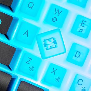 Mini RGB 60% Gaming Keyboard, 68 Keys Small Compact USB Wired Rainbow Light Up Backlit Gaming Keyboard for Xbox PS4 PS5 PC Laptop Gamer(White-Black)