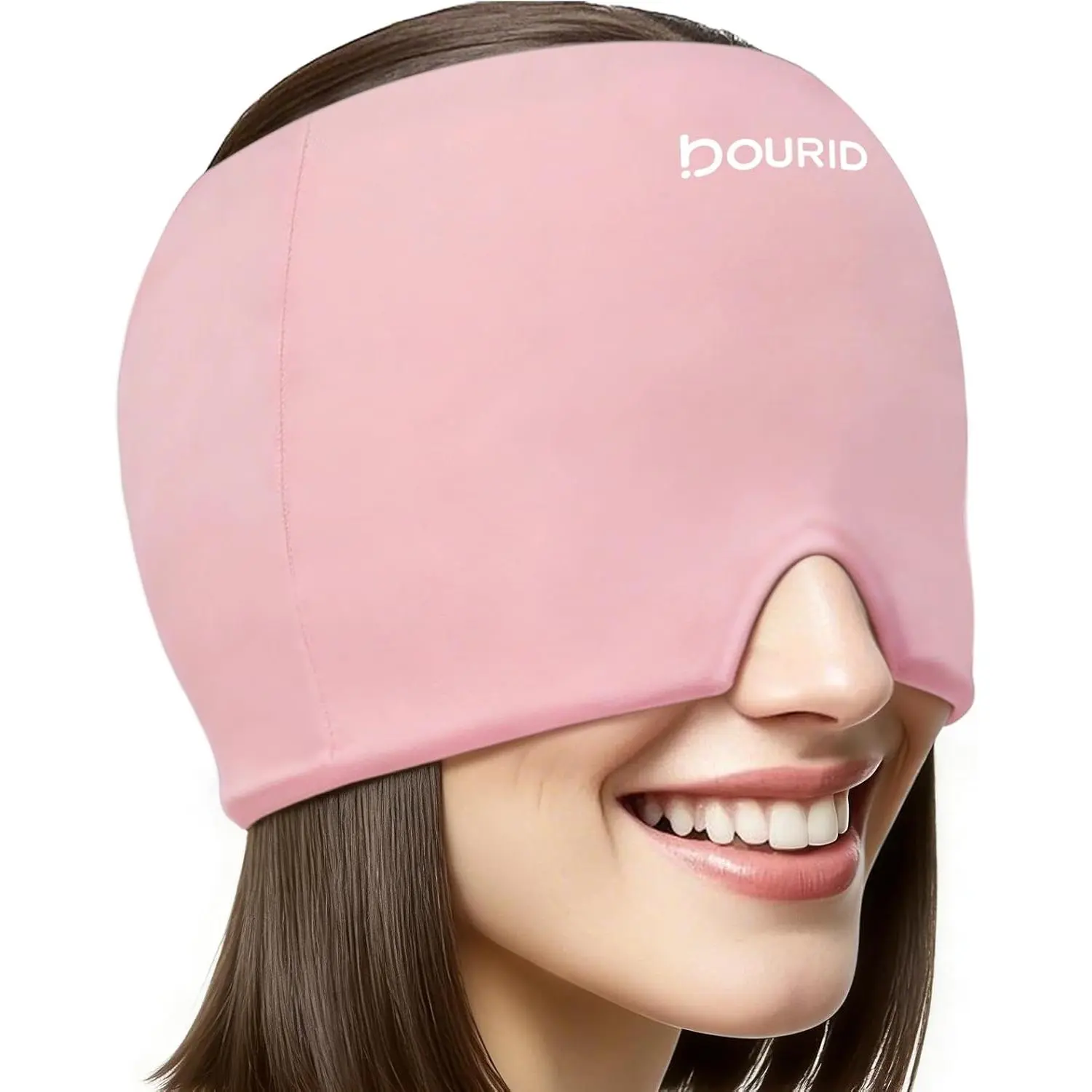 Headache Relief Cap, Tasteless Cooling Gel Migraine Relief Cap Mask Product, Migraine Cap for Relieve Pressure, Hangover, Tension, Eye Edema