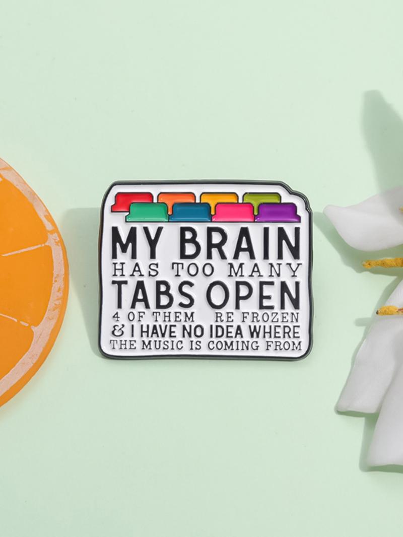 Creative Letter Design Brooch, Fashion Brooch for Party, Daily Clothing Decor, Trendy All-match & Exquisite Brooch for Gift, Hat Pins, Hat Clip