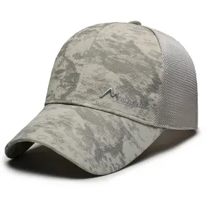 2026 Men's Summer Quick-Dry Breathable Mesh Baseball Cap Outdoor Sun Protection Sun Hat Fashionable Trendy Mesh Cap Duckbill Cap