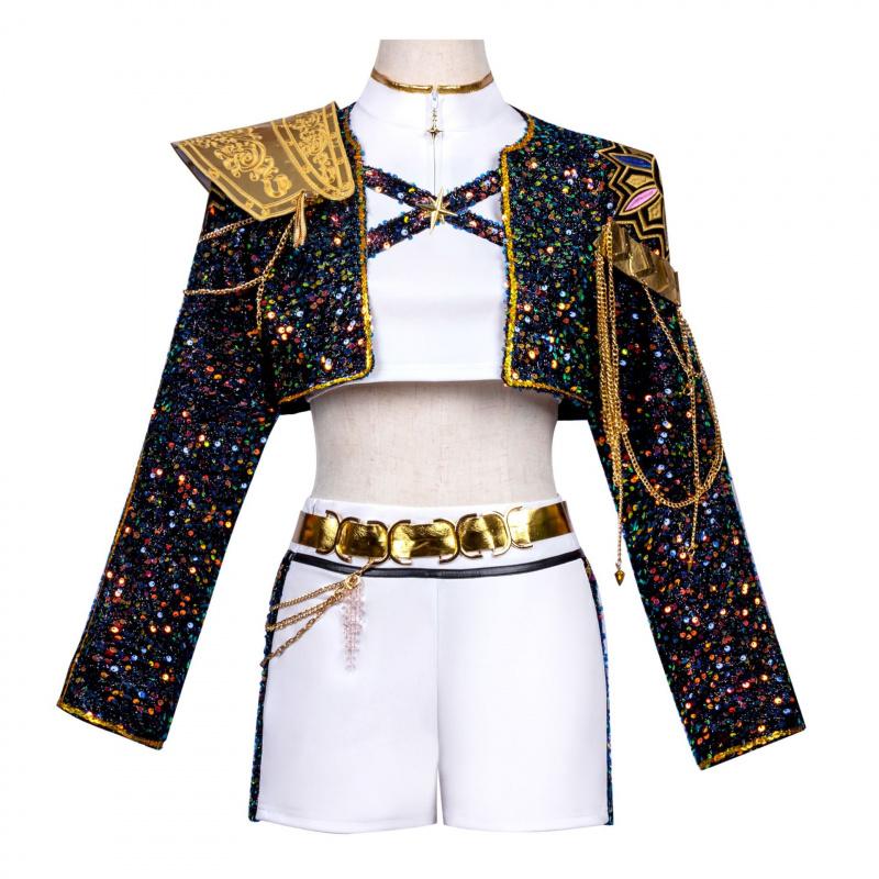 Girls' Halloween Cosplay Costume - Kids' Stage Performance Outfit with Matching Accessories