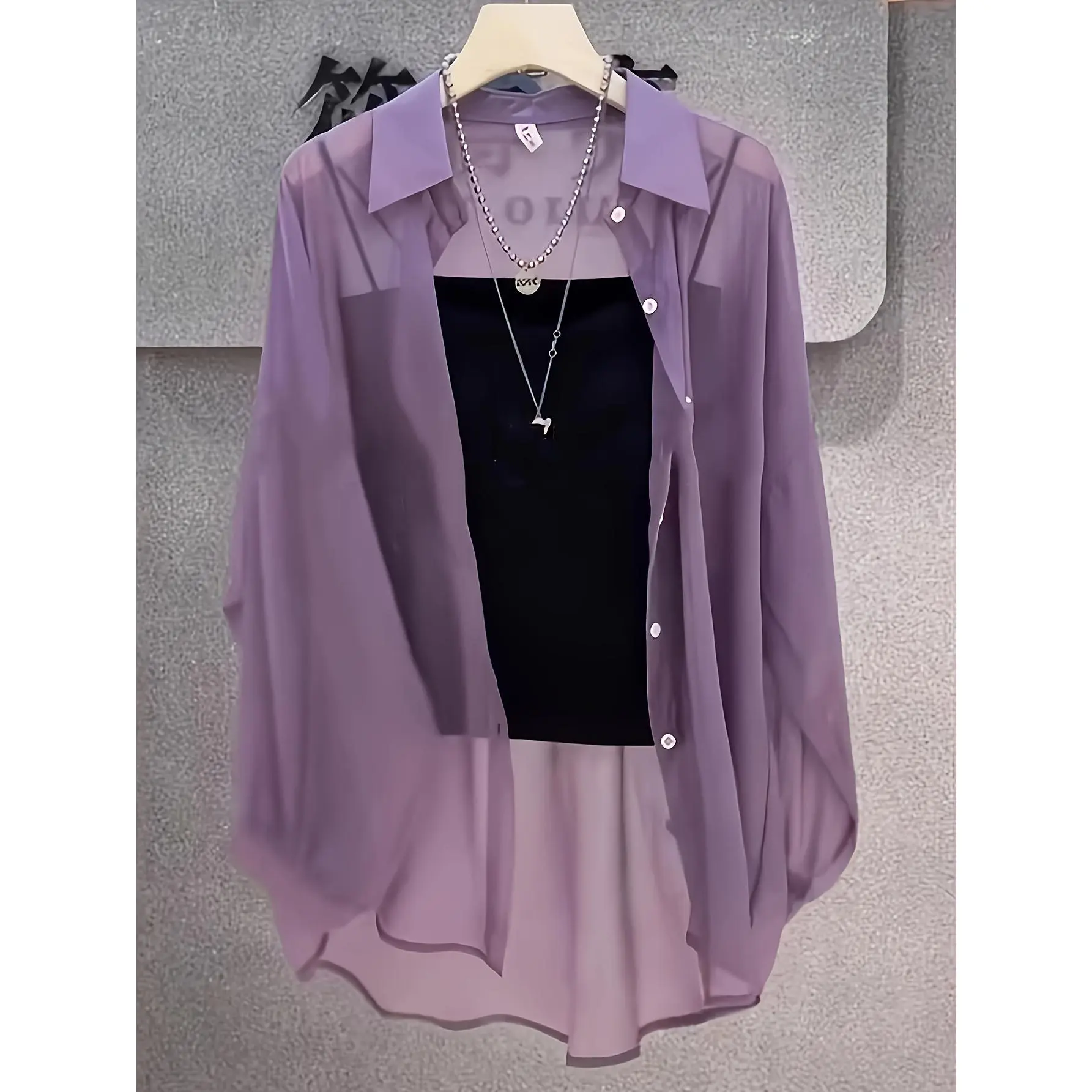 French-Style Women's Summer 2025 Lightweight Cardigan Shirt Jacket, French-Style High-End Long Sleeve Versatile Top