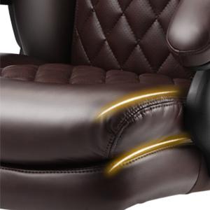 ARCH 800lbs Large Size Executive Office Chair for Heavy People Big and Tall Office Chair with Adjustable Headrest 360 Swivel Desk Chair with Heavy Duty Casters Computer Home Office Chairs (Brown)