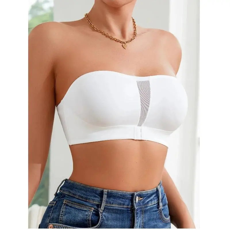 2026 Hot Sale Removable Padded Soft Traceless Women's Brasseries Wire Free Seamless Bras For Women Strapless Bra Underwear