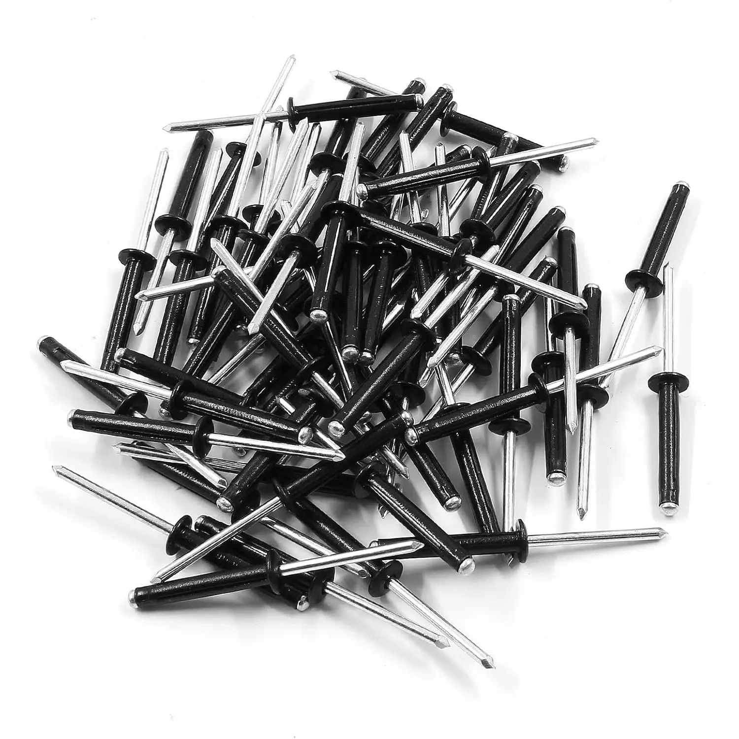 Tri-Fold Rivets, 5/32" x 1", Black | 60 count, Tri Grip Rivets , Blind Rivets, Pop Rivets