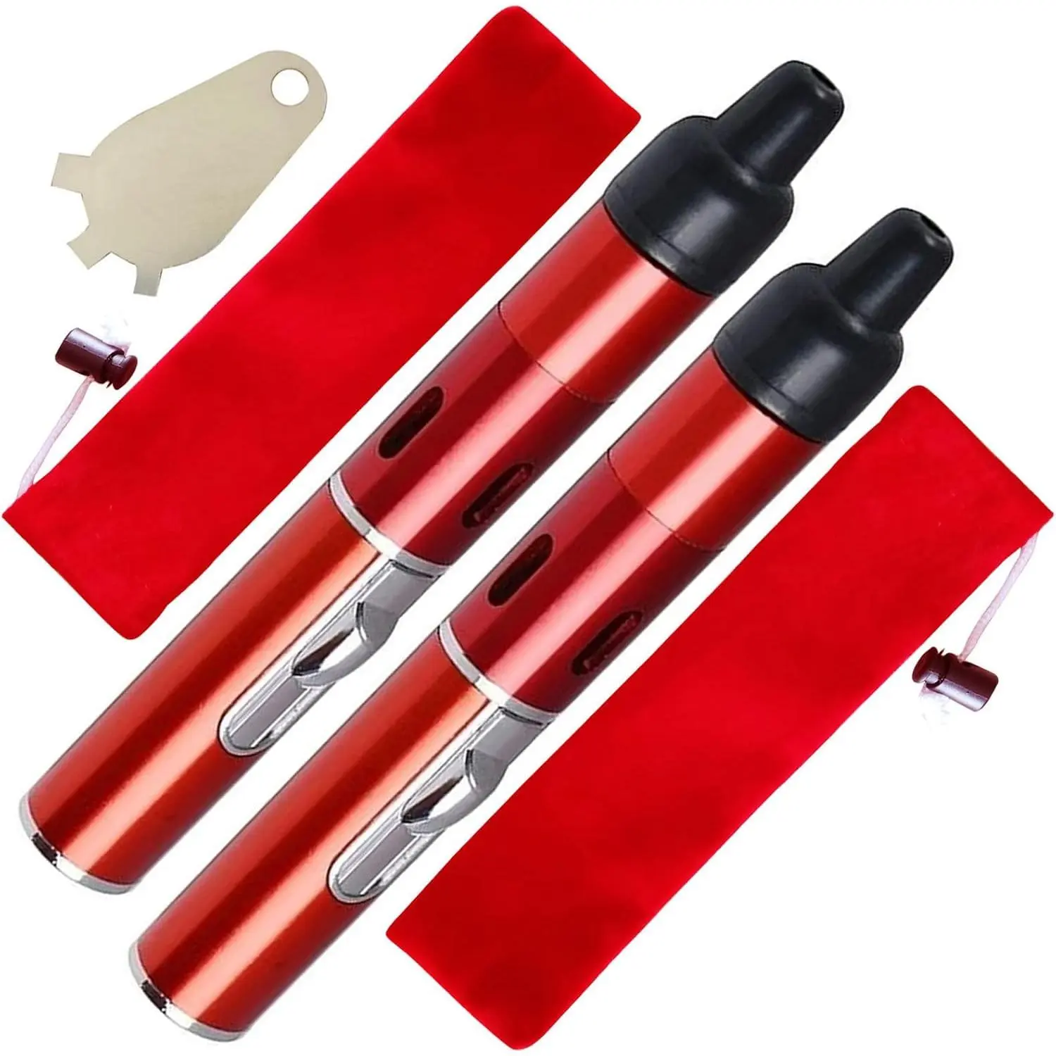 Lighter,Windproof Lighter, Refillable Lighters,(2 Pack Red) Lighter,Windproof Lighter, Refillable Lighters,(2 Pack Red)