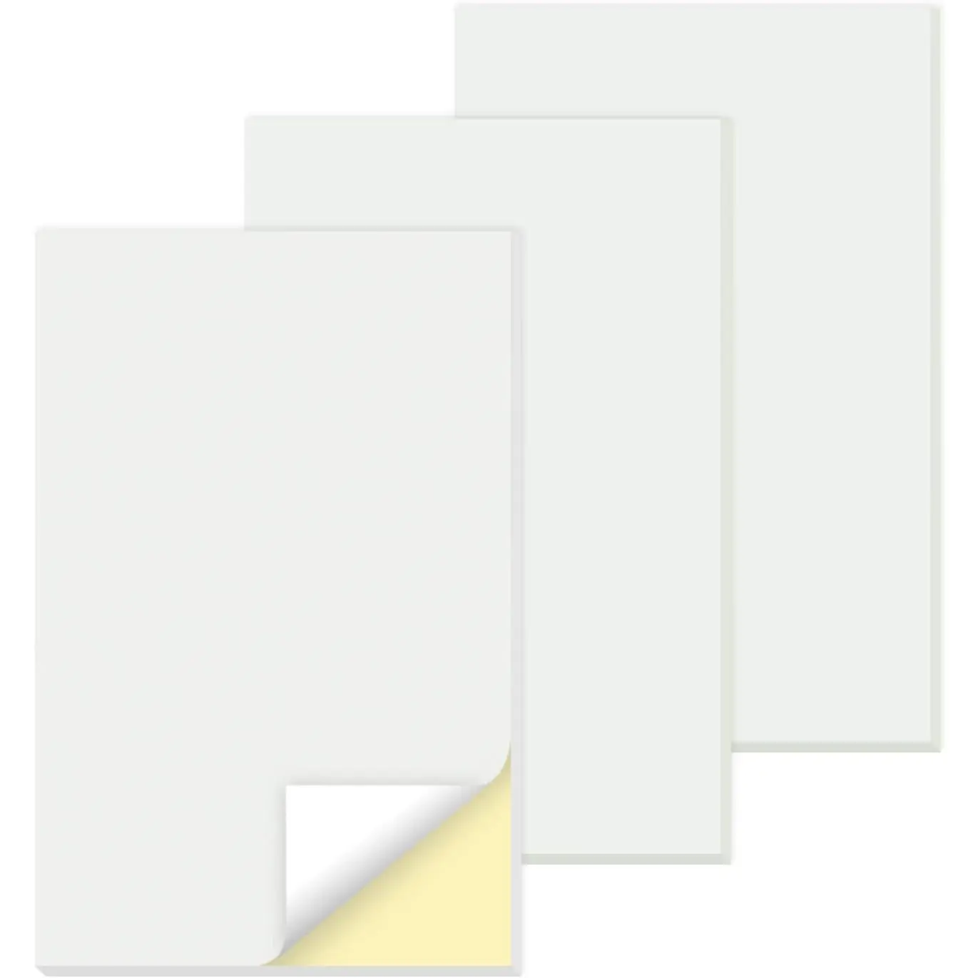 Blank Carbonless Notepad, 2-Part,5.5X8.5 Inches, 150 Sets | Blank Carbonless Receipt Book, Carbon Duplicate Copy Paper (50 Sets each Pad, 3 Pads)