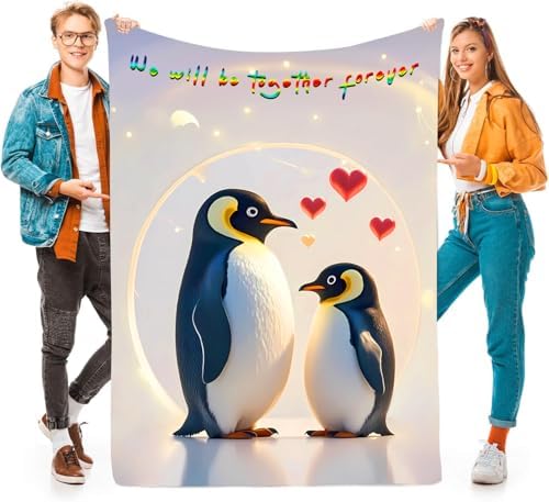 Funny Romantic Throw Blanket – Soft Cozy Fleece, Cute Couple Gift for Boyfriend, Girlfriend, Husband or Wife-50x60 Inch