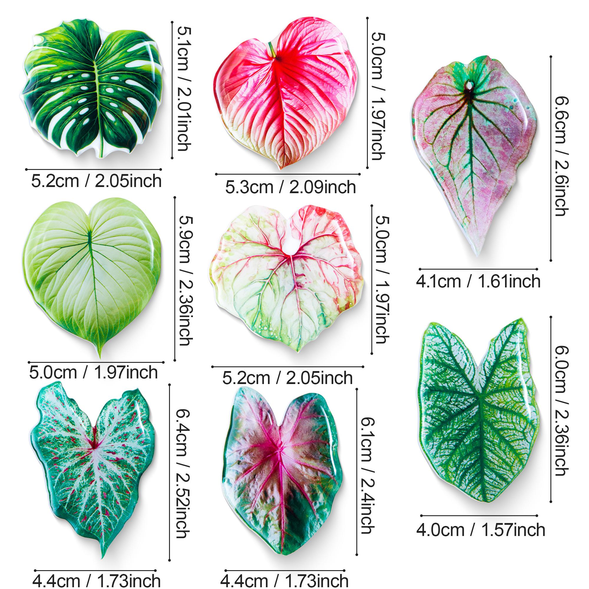 Leaf Shaped Fridge Magnet, 8 Counts/set Creative Magnetic Sticker, Kitchen Fridge Magnet for Home