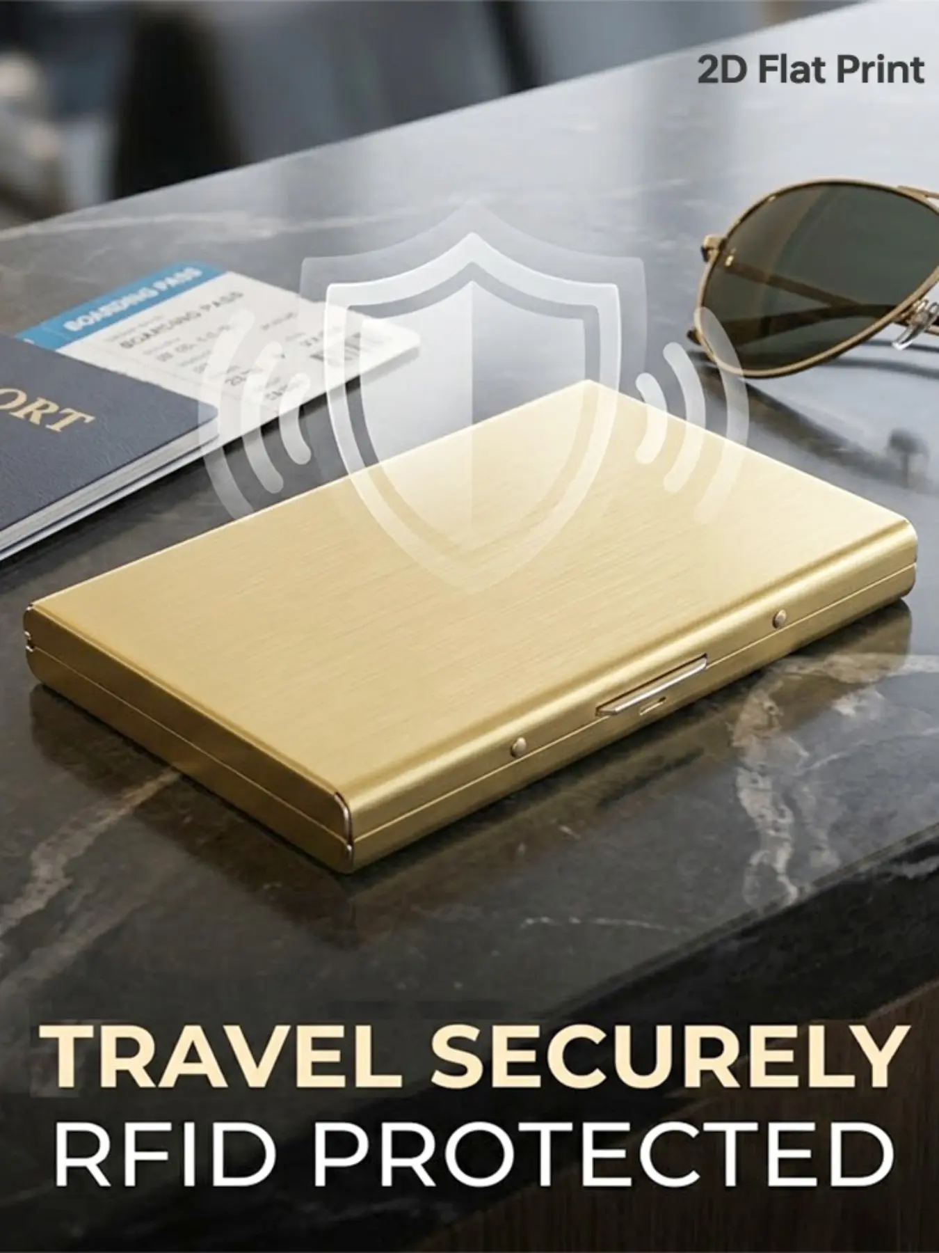 Unisex Rfid Metal Card Holder, Multi-Layer Design, Silver Color, Ultra-Thin Magnetic Closure, Perfect Gift for Friends & Family