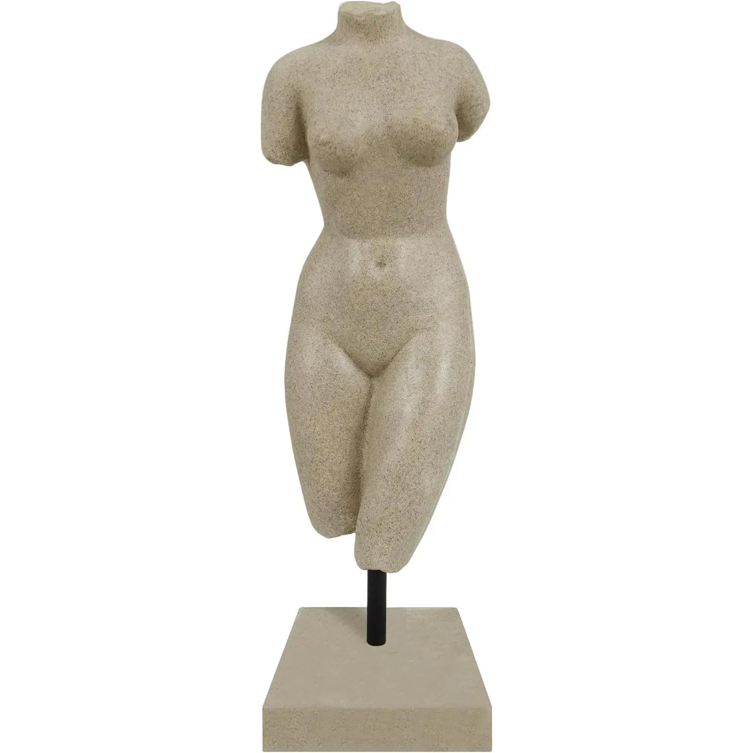 Female Torso Statue, 14'' Lady Body Bust Sculpture, Modern Minimalist Home Decor for Living Room Bedroom Entry Coffee Table, Housewarming Birthday Gifts for Art Lovers