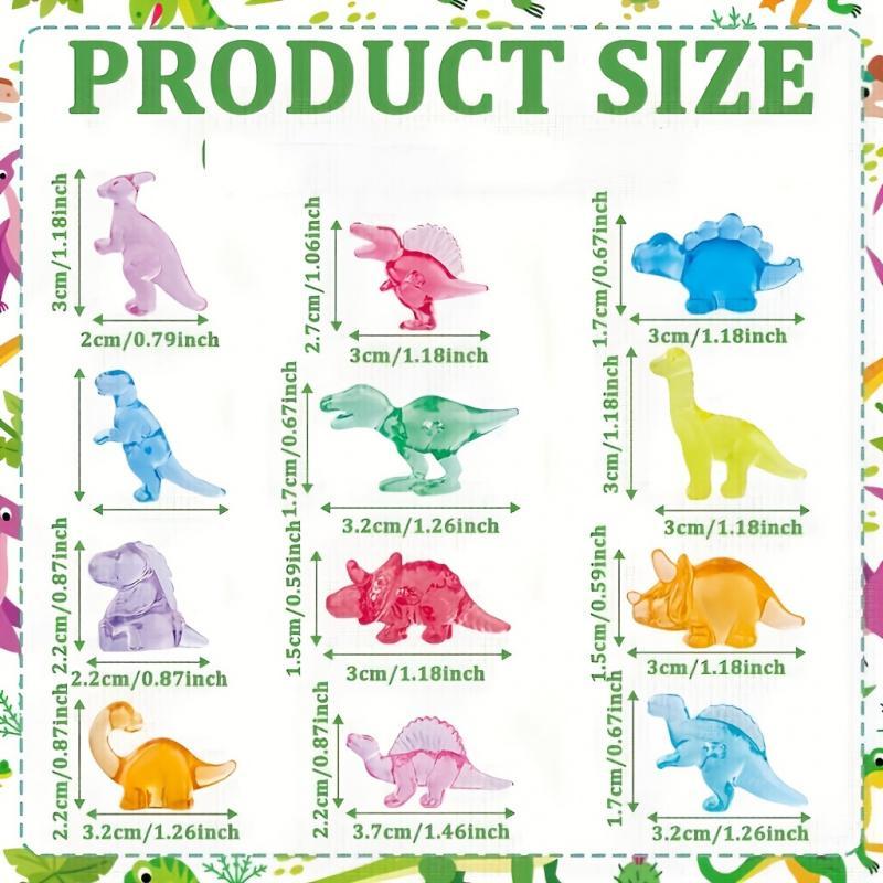 Mini Dinosaur Decoration, 50pcs Cute Collectible Figurines Dinosaur Ornament, DIY Decorative Accessories for Home & Office & Party