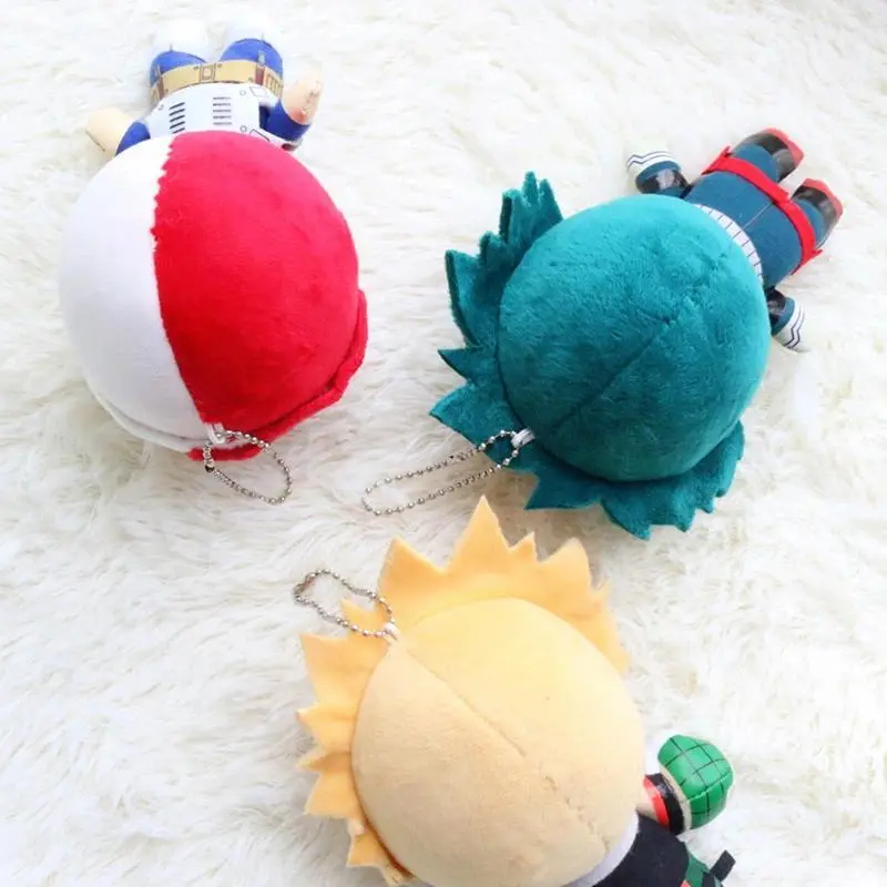 15CM My Hero Academia Anime Izuku Midoriya Katsuki Bakugou Shouto Todoroki Plush Pendant Toy Soft Plush  Gift