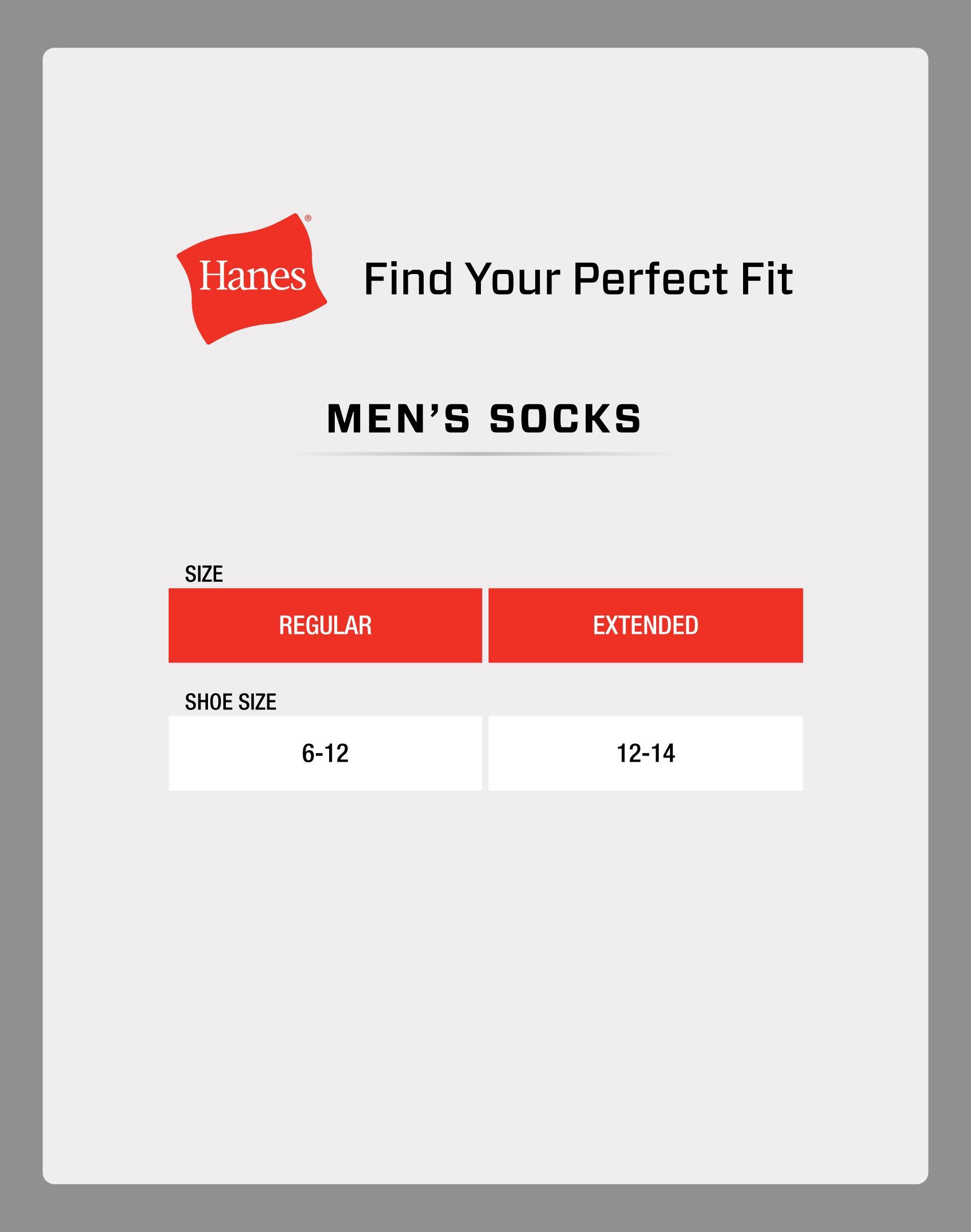 Hanes Absolute Run Men's Socks Pack, 4-Pack, Heel-Shield Tab, Moisture Wicking Hanes Absolute Run Men's Socks Pack, 4-Pack, Heel-Shield Tab, Moisture Wicking