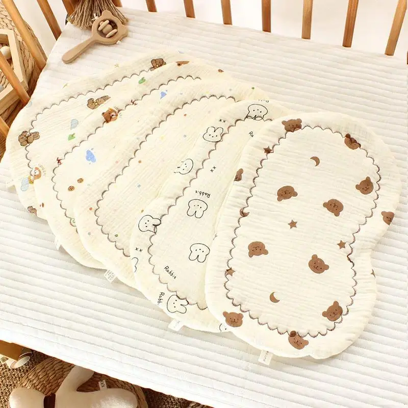 Pure Cotton Gauze Anti-Spit-Up Cushion, Sweat-Absorbent Breathable Soft Comfort Pad, Lightweight Household Bedding Accessory