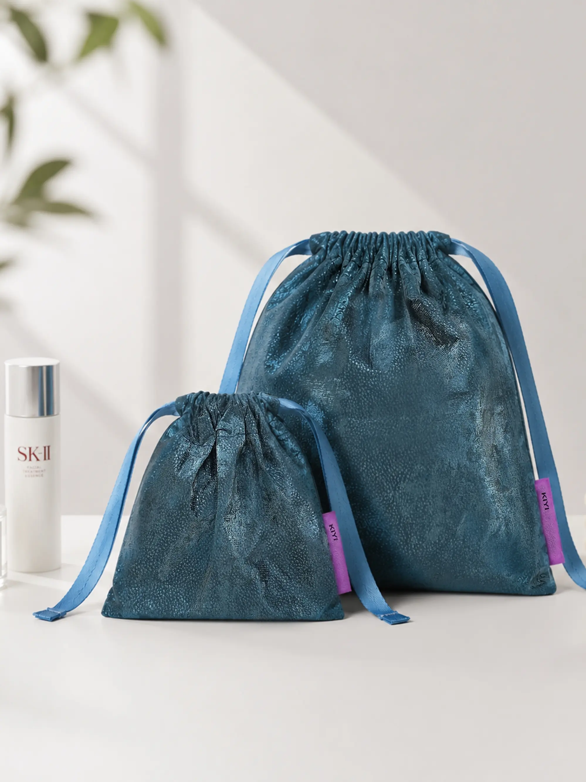 Dupont Material Drawstring Bag, Cosmetic Organizer, Data Cable Storage, Personal Items Bag, Velvet Texture Waterproof Small Bag