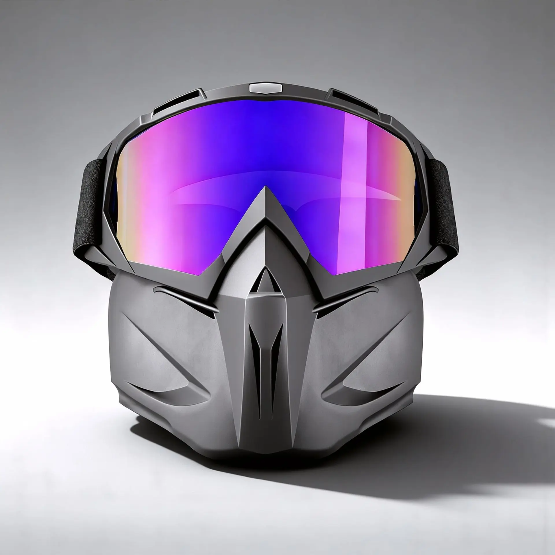 Unisex 1-Piece Motorcycle Goggles - Viral Vintage Harley Style, Nylon Frame, Off-Road Riding Windproof Glasses, Integrated Full Face Shield, Shock-Resistant Lens, Flexible Comfort Frame, Dust Wind UV Blocking, Ideal for Highway Cruising